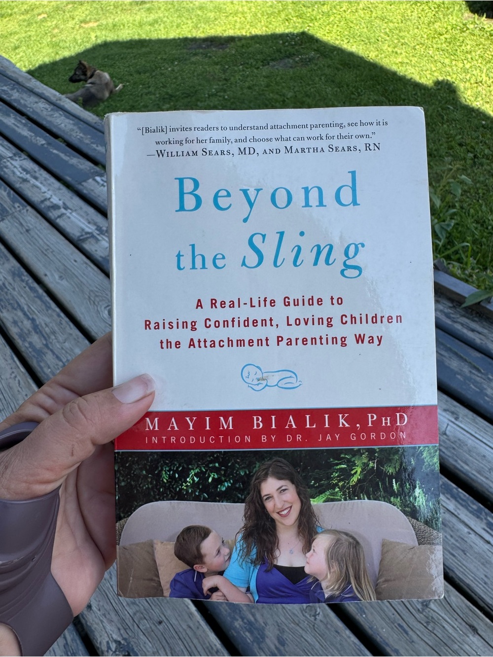 Beyond the Sling by Mayim Bialik - White with Red Accents